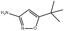 3-アミノ-5-tert-ブチルイソオキサゾール 化学構造式