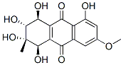 (1R,2S,3R,4S)-1,2,3,4,5-pentahydroxy-7-methoxy-2-methyl-3,4-dihydro-1H -anthracene-9,10-dione Structure