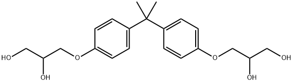 Bisphenol A Bis(2,3-dihydroxypropyl) Ether Struktur