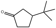 3-(叔丁基)环戊烷-1-酮, 5581-94-2, 结构式
