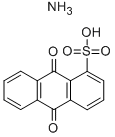 9,10-ジヒドロ-9,10-ジオキソ-1-アントラセンスルホン酸アンモニウム 化学構造式