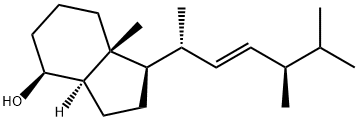 (1R,3AR,4S,7AR)-オクタヒドロ-7A-メチル-1-[(1R,2E,4R)-1,4,5-トリメチル-2-ヘキセン-1-イル]-1H-インデン-4-オール 化学構造式