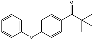 2,2-ジメチル-1-(4-フェノキシフェニル)-1-プロパノン 化学構造式