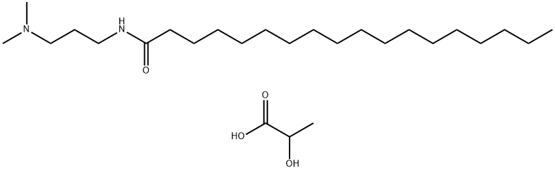 2-ヒドロキシプロパン酸·N-[3-(ジメチルアミノ)プロピル]オクタデカンアミド 化学構造式