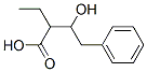 2-エチル-3-ヒドロキシ-4-フェニル酪酸 化学構造式