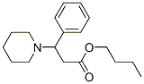 3-フェニル-3-(1-ピペリジル)プロピオン酸ブチル 化学構造式