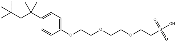 辛苯酚聚醚-2 乙磺酸酯钠 结构式