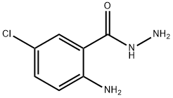 (2-アミノ-5-クロロベンゾイル)ヒドラジド 化学構造式