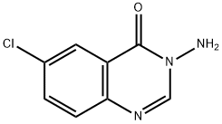 3-AMINO-6-CHLOROQUINAZOLIN-4(3H)-ONE Struktur