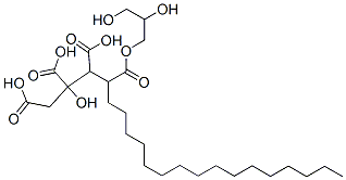 クエン酸ステアリン酸グリセリル 化学構造式