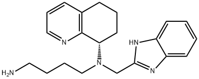 N'-(1H-苯并咪唑-2-甲基)-N'-((S)-5,6,7,8-四氢喹啉-8-基)丁烷-1,4-二胺,558447-26-0,结构式