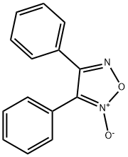 3-フェニル-4-フェニル-フラザン-2-オキシド 化学構造式