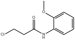3-氯-N-(2-甲氧苯基)丙酰胺, 55860-23-6, 结构式