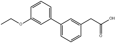 3-BIPHENYL-(3'-ETHOXY)ACETIC ACID
 Struktur
