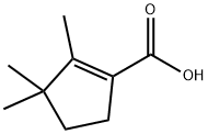 1-Cyclopentene-1-carboxylic acid, 2,3,3-trimethyl- (8CI,9CI),5587-63-3,结构式