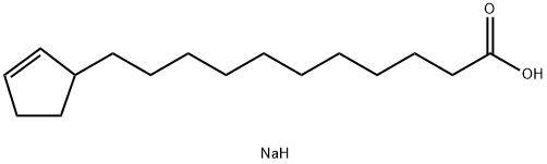 11-(2-シクロペンテン-1-イル)ウンデカン酸ナトリウム 化学構造式