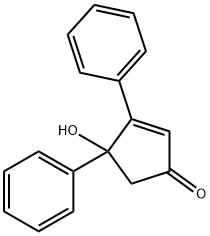 4-HYDROXY-3,4-DIPHENYL-CYCLOPENT-2-ENONE Struktur