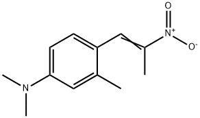 N,N,3-トリメチル-4-(2-ニトロ-1-プロペニル)ベンゼンアミン 化学構造式