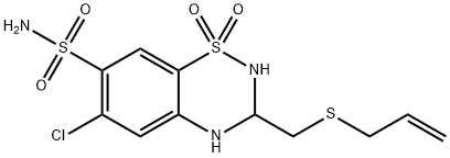 阿尔噻嗪,5588-16-9,结构式