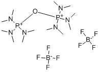 MU-OXO-BIS[TRIS(DIMETHYLAMINO)PHOSPHONIUM] BIS(TETRAFLUOROBORATE) Struktur