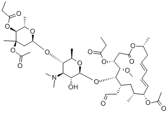 酢酸ミデカマイシン 化学構造式