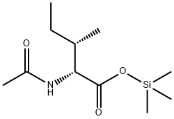 N-Acetyl-D-alloisoleucine trimethylsilyl ester Structure