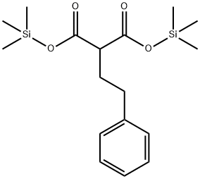 (2-Phenylethyl)malonic acid bis(trimethylsilyl) ester Struktur