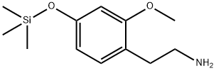 2-メトキシ-4-[(トリメチルシリル)オキシ]ベンゼンエタンアミン 化学構造式