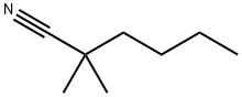 2,2-ジメチルヘキサンニトリル 化学構造式