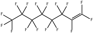 1,1,2,3,3,4,4,5,5,6,6,7,7,8,8,8-ヘキサデカフルオロ-1-オクテン 化学構造式