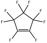 オクタフルオロシクロペンテン 化学構造式