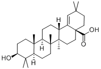 Olean-18-en-28-oic  acid,3-hydroxy-,(3b)- Struktur