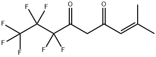 7,7,8,8,9,9,9-heptafluoro-2-methyl-non-2-ene-4,6-dione Struktur
