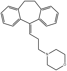 4-[3-(10,11-Dihydro-5H-dibenzo[a,d]cyclohepten-5-ylidene)propyl]morpholine Struktur