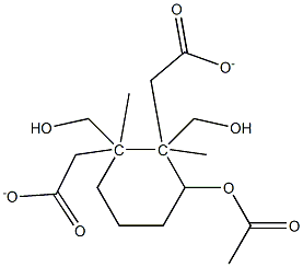 3-Acetyloxy-1,2-dimethyl-1,2-cyclohexanedimethanol diacetate Structure
