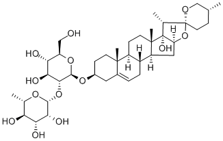 重楼皂苷 VI 结构式