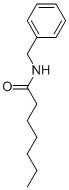 N-ベンジルヘプタンアミド 化学構造式