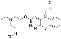 55931-84-5 N,N-ジエチル-2-[(5-メチル-5H-ピリダジノ[3,4-B][1,4]ベンゾキサジン-3-イル)オキシ]エタンアミン二塩酸塩