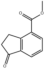 1-オキソ-2,3-ジヒドロ-1H-インデン-4-カルボン酸メチル 化学構造式