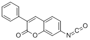 2H-1-Benzopyran-2-one,7-isocyanato-3-phenyl Struktur