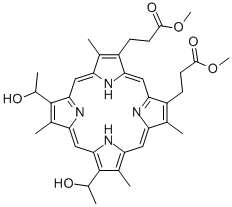HEMATOPORPHYRIN IX DIMETHYL ESTER 化学構造式