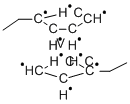 BIS(ETHYLCYCLOPENTADIENYL)VANADIUM Struktur