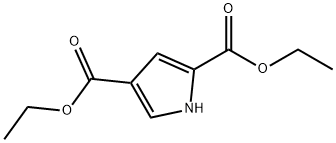 1H-ピロール-2,4-ニカルボン酸ジエチル 化学構造式