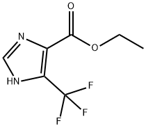 4-三氟甲基-1H-咪唑-5-羧酸乙酯,55942-41-1,结构式