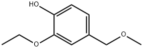 2-エトキシ-4-（メトキシメチル）フェノール 化学構造式