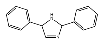 2,5-ジヒドロ-2,5-ジフェニル-1H-イミダゾール 化学構造式