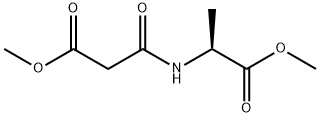 (S)-2-[2-(Methoxycarbonyl)acetylamino]propanoic acid methyl ester Struktur