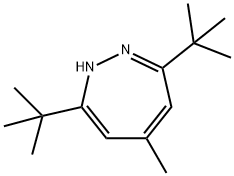 3,7-Bis(1,1-dimethylethyl)-5-methyl-1H-1,2-diazepine Struktur