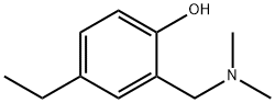 2-[(ジメチルアミノ)メチル]-4-エチルフェノール 化学構造式