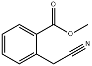 2-シアノメチル安息香酸 メチル 化学構造式